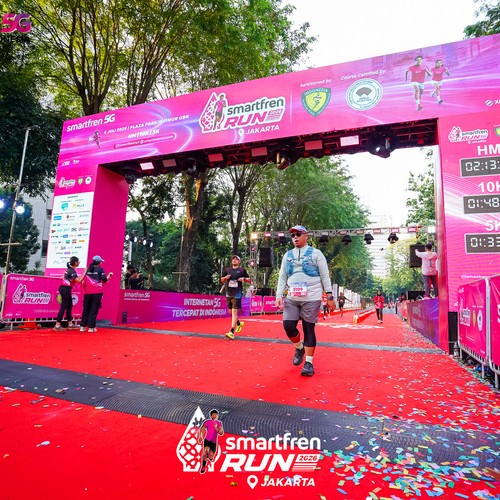 Race photo from SMARTFREN RUN 2026