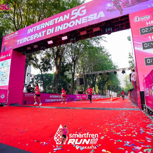 Race photo from SMARTFREN RUN 2026