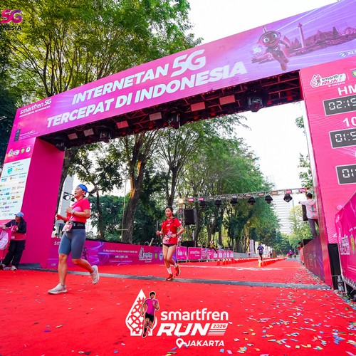 Race photo from SMARTFREN RUN 2026