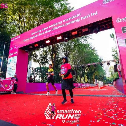 Race photo from SMARTFREN RUN 2026