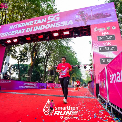 Race photo from SMARTFREN RUN 2026