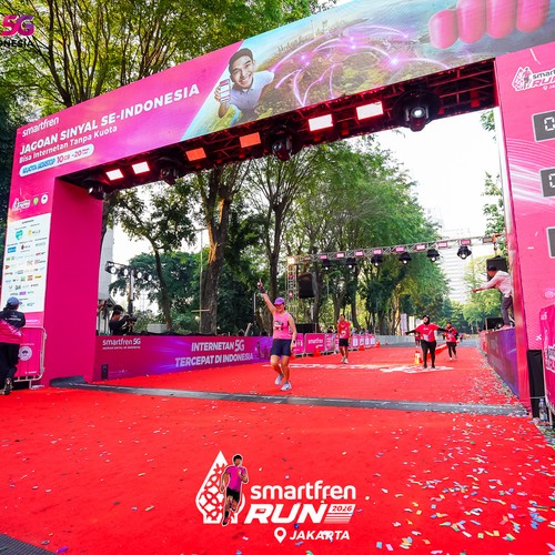 Race photo from SMARTFREN RUN 2026