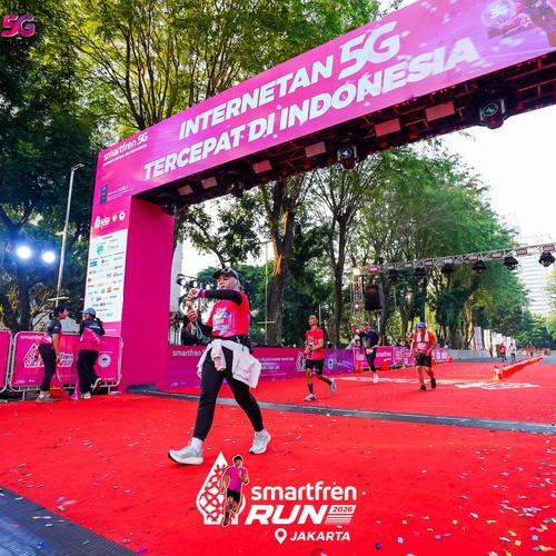 Race photo from SMARTFREN RUN 2026