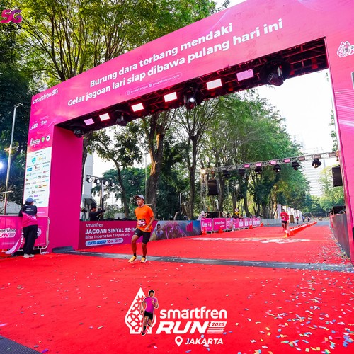 Race photo from SMARTFREN RUN 2026