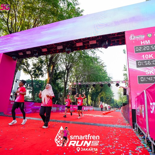 Race photo from SMARTFREN RUN 2026