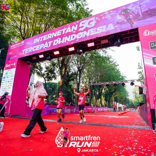 Race photo from SMARTFREN RUN 2026