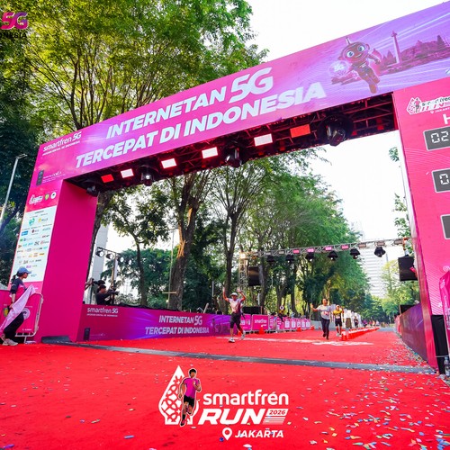Race photo from SMARTFREN RUN 2026