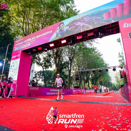 Race photo from SMARTFREN RUN 2026
