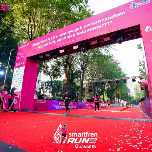 Race photo from SMARTFREN RUN 2026