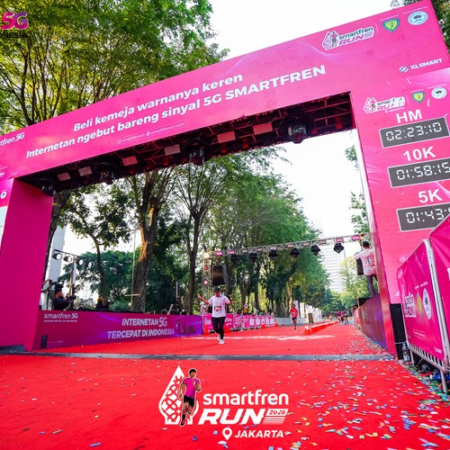 Race photo from SMARTFREN RUN 2026