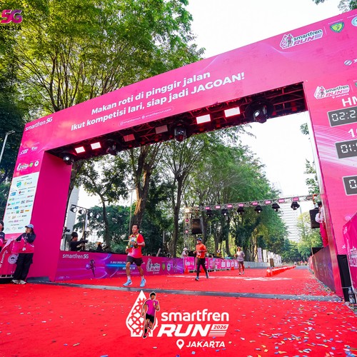 Race photo from SMARTFREN RUN 2026