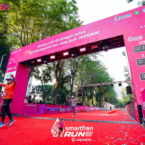 Race photo from SMARTFREN RUN 2026