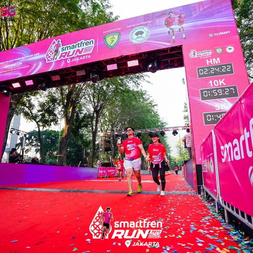 Race photo from SMARTFREN RUN 2026