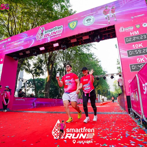 Race photo from SMARTFREN RUN 2026