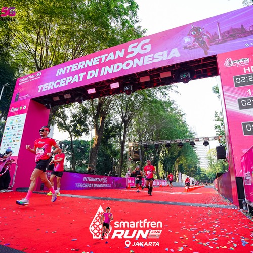 Race photo from SMARTFREN RUN 2026