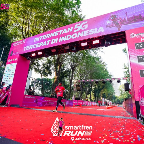 Race photo from SMARTFREN RUN 2026