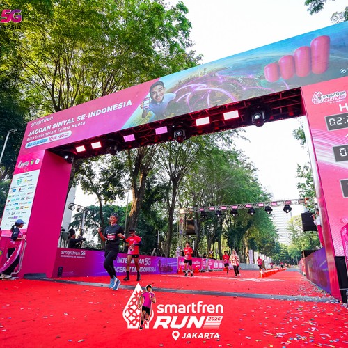 Race photo from SMARTFREN RUN 2026