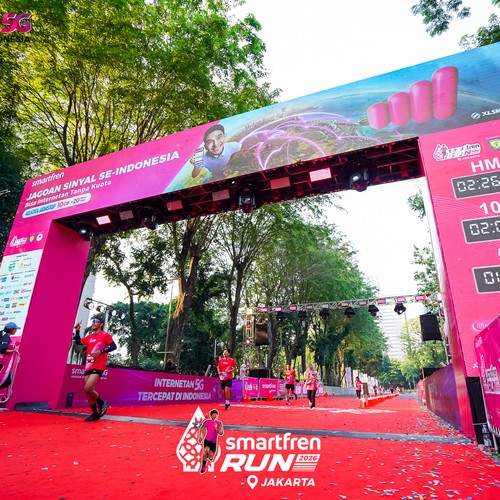 Race photo from SMARTFREN RUN 2026