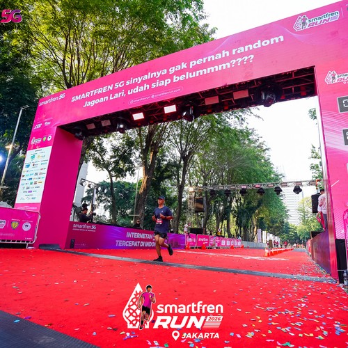 Race photo from SMARTFREN RUN 2026