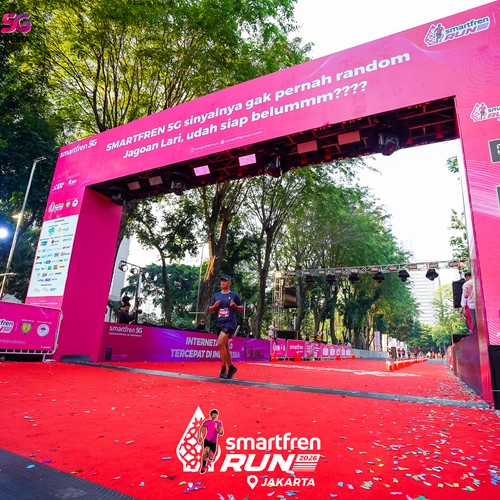Race photo from SMARTFREN RUN 2026