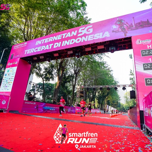 Race photo from SMARTFREN RUN 2026