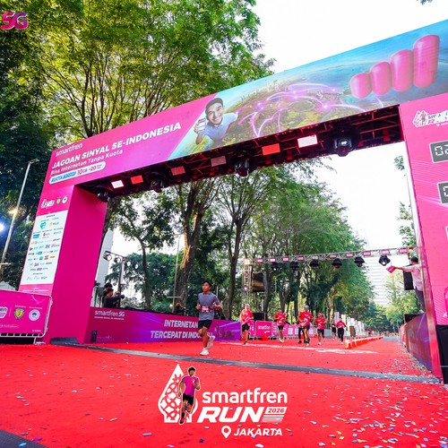 Race photo from SMARTFREN RUN 2026