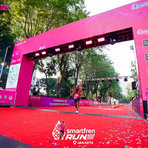 Race photo from SMARTFREN RUN 2026