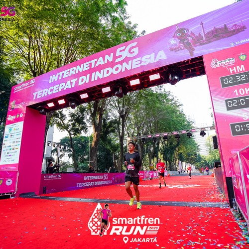 Race photo from SMARTFREN RUN 2026
