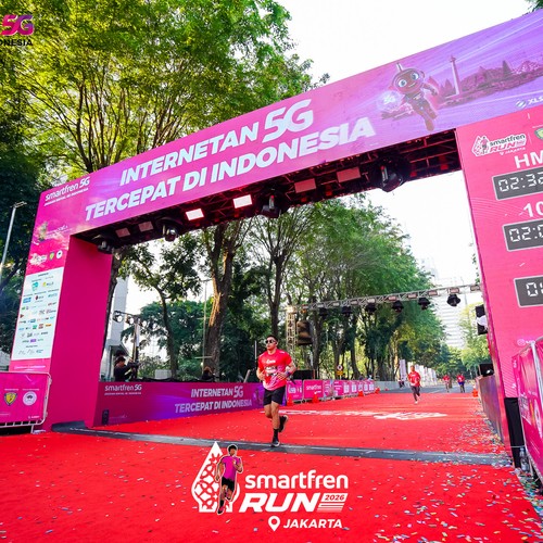 Race photo from SMARTFREN RUN 2026