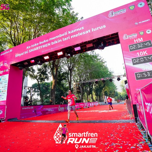 Race photo from SMARTFREN RUN 2026