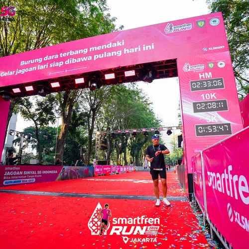 Race photo from SMARTFREN RUN 2026