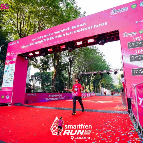 Race photo from SMARTFREN RUN 2026