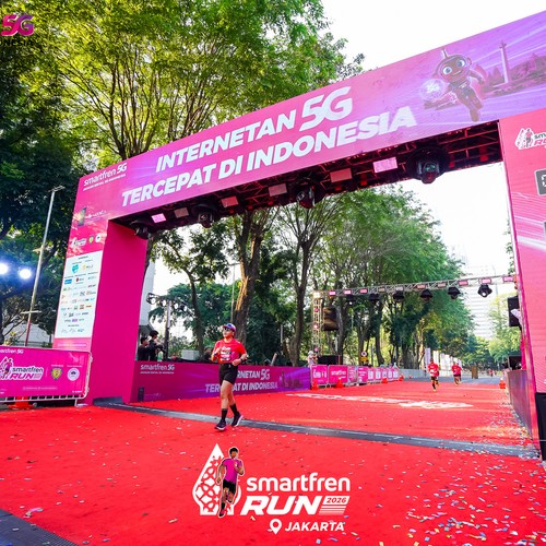 Race photo from SMARTFREN RUN 2026