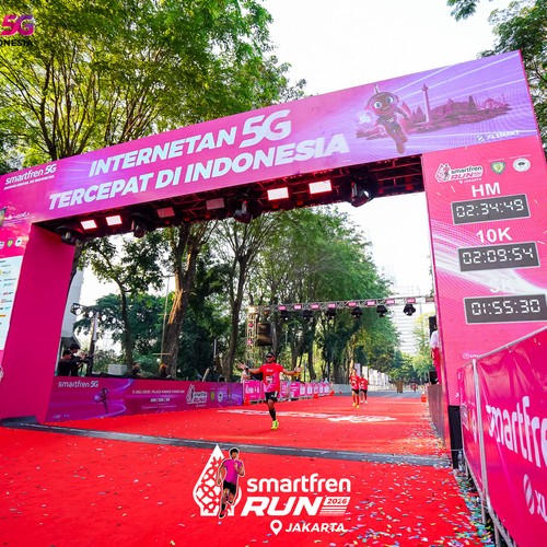 Race photo from SMARTFREN RUN 2026