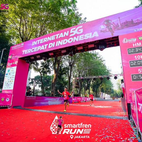 Race photo from SMARTFREN RUN 2026