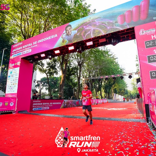 Race photo from SMARTFREN RUN 2026