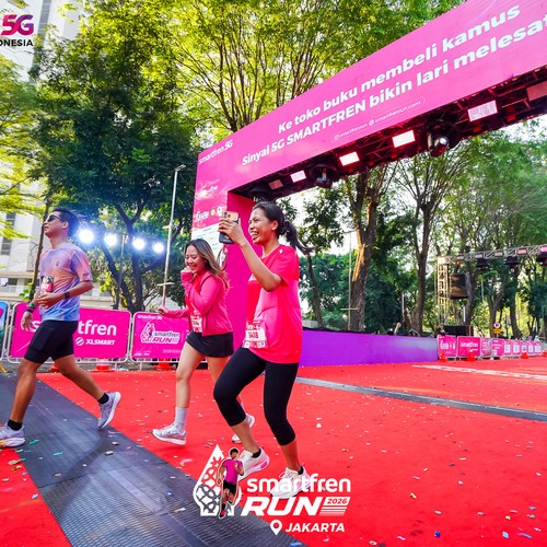 Race photo from SMARTFREN RUN 2026