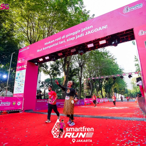 Race photo from SMARTFREN RUN 2026