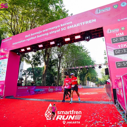 Race photo from SMARTFREN RUN 2026