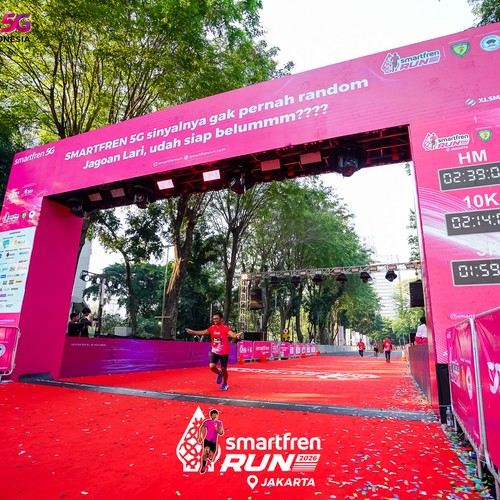 Race photo from SMARTFREN RUN 2026