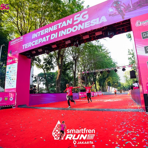 Race photo from SMARTFREN RUN 2026