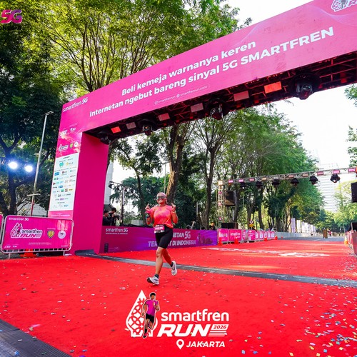 Race photo from SMARTFREN RUN 2026