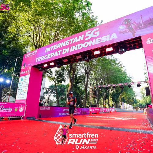 Race photo from SMARTFREN RUN 2026