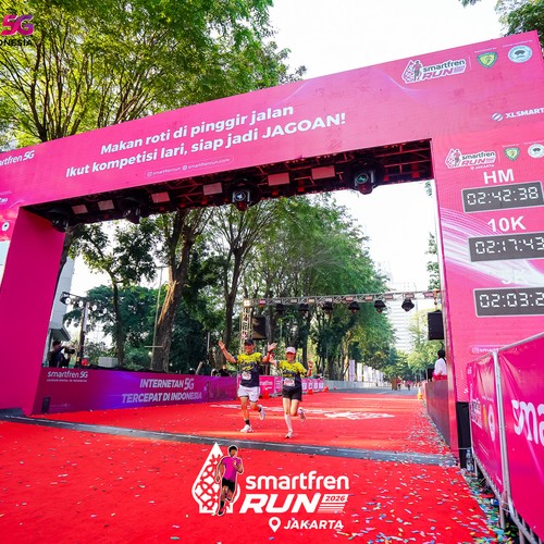 Race photo from SMARTFREN RUN 2026