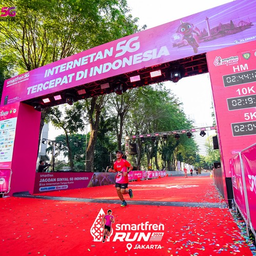 Race photo from SMARTFREN RUN 2026