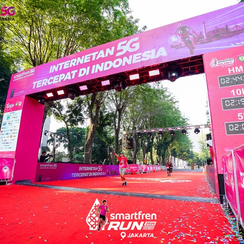 Race photo from SMARTFREN RUN 2026
