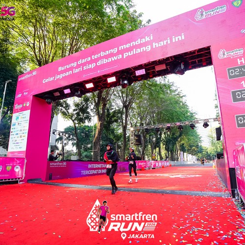 Race photo from SMARTFREN RUN 2026