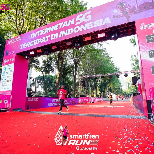 Race photo from SMARTFREN RUN 2026