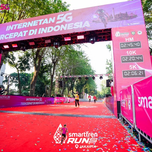 Race photo from SMARTFREN RUN 2026