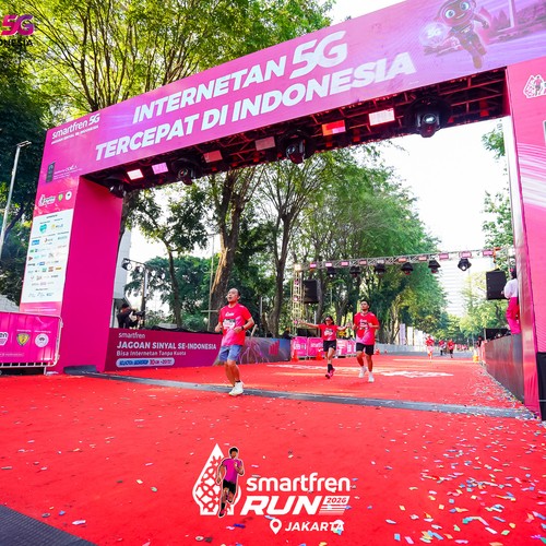 Race photo from SMARTFREN RUN 2026